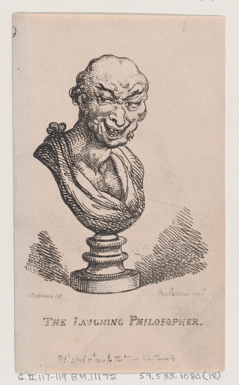 Naurava filosofi, 1808, 1808. tekijältä Thomas Rowlandson