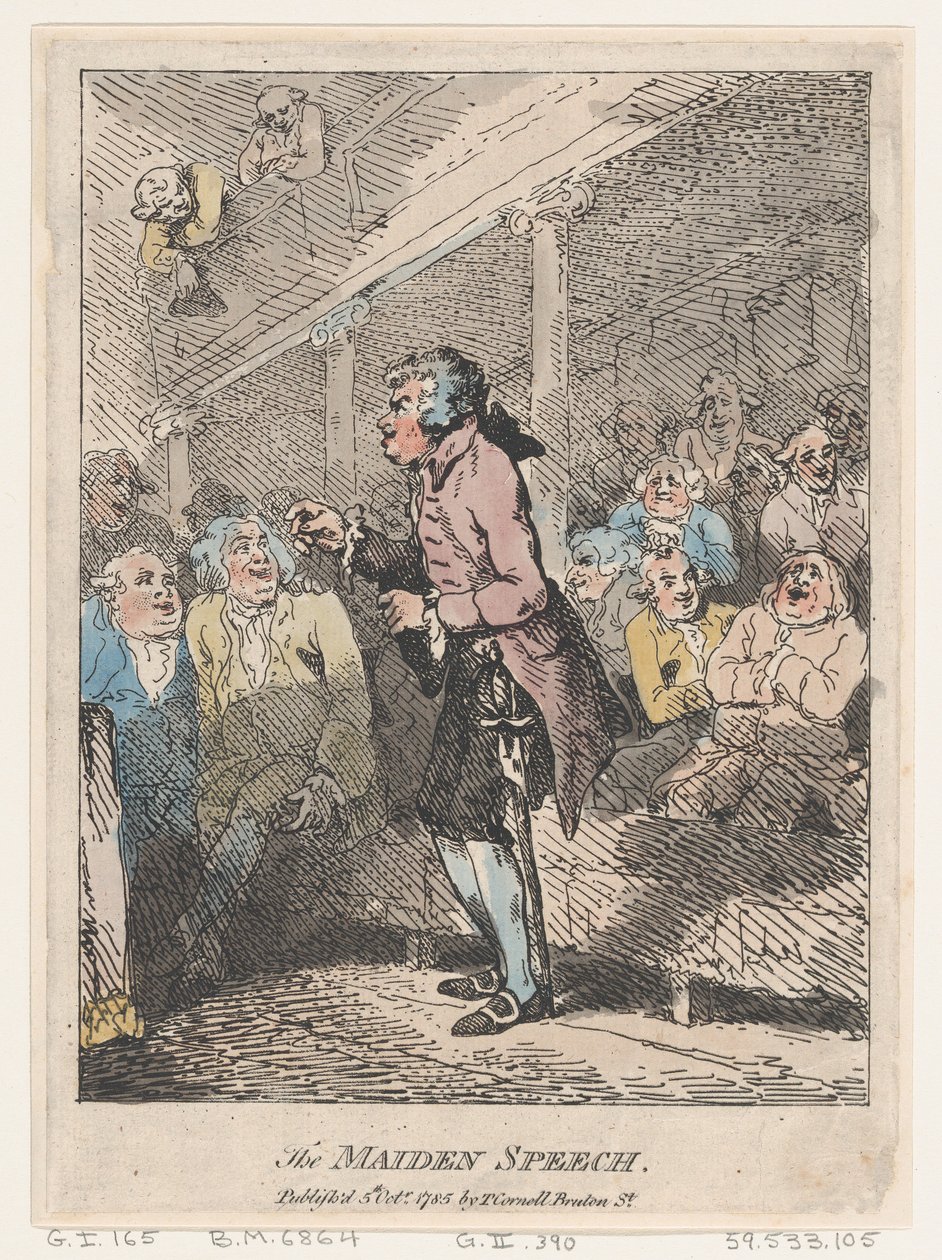 Neitsytpuhe, 5. lokakuuta 1785, 5. lokakuuta 1785. tekijältä Thomas Rowlandson