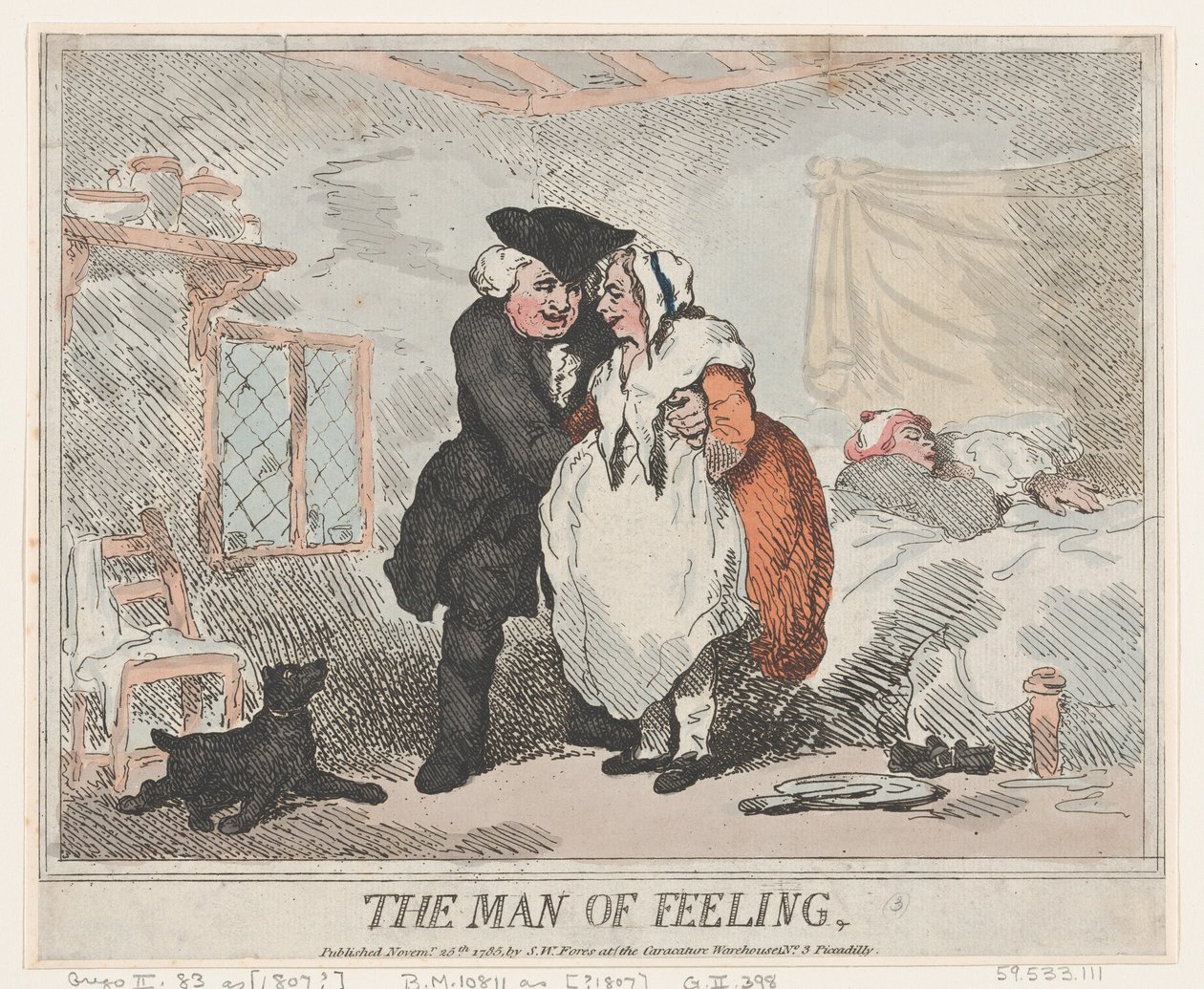 Tunteiden mies, 25. marraskuuta 1785, 25. marraskuuta 1785. tekijältä Thomas Rowlandson