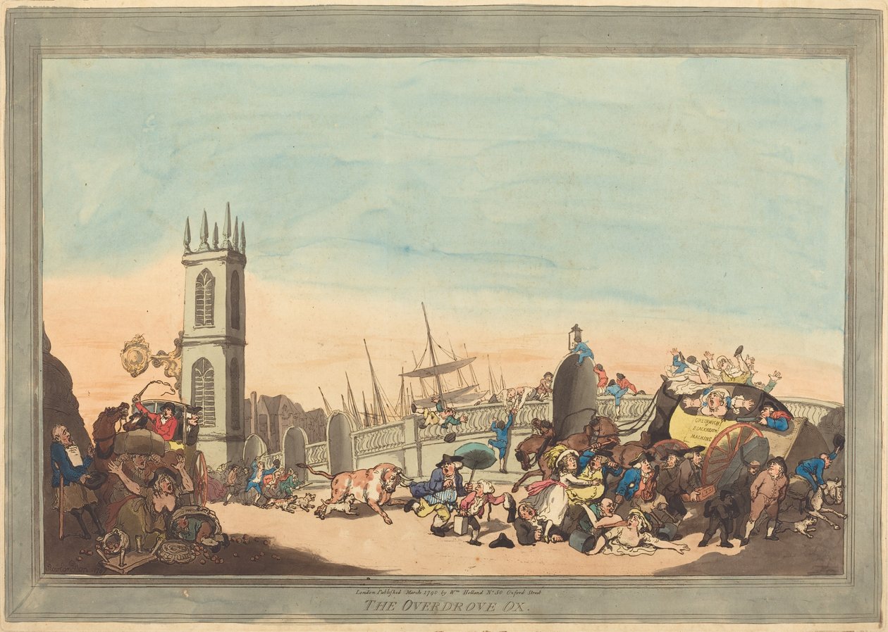 Overdrove Ox tekijältä Thomas Rowlandson