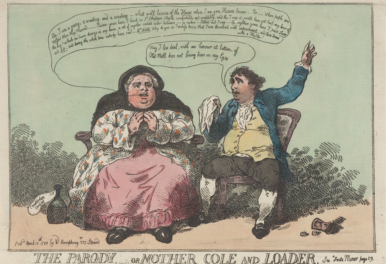 Parodia – eli Äiti Cole ja Johtaja tekijältä Thomas Rowlandson