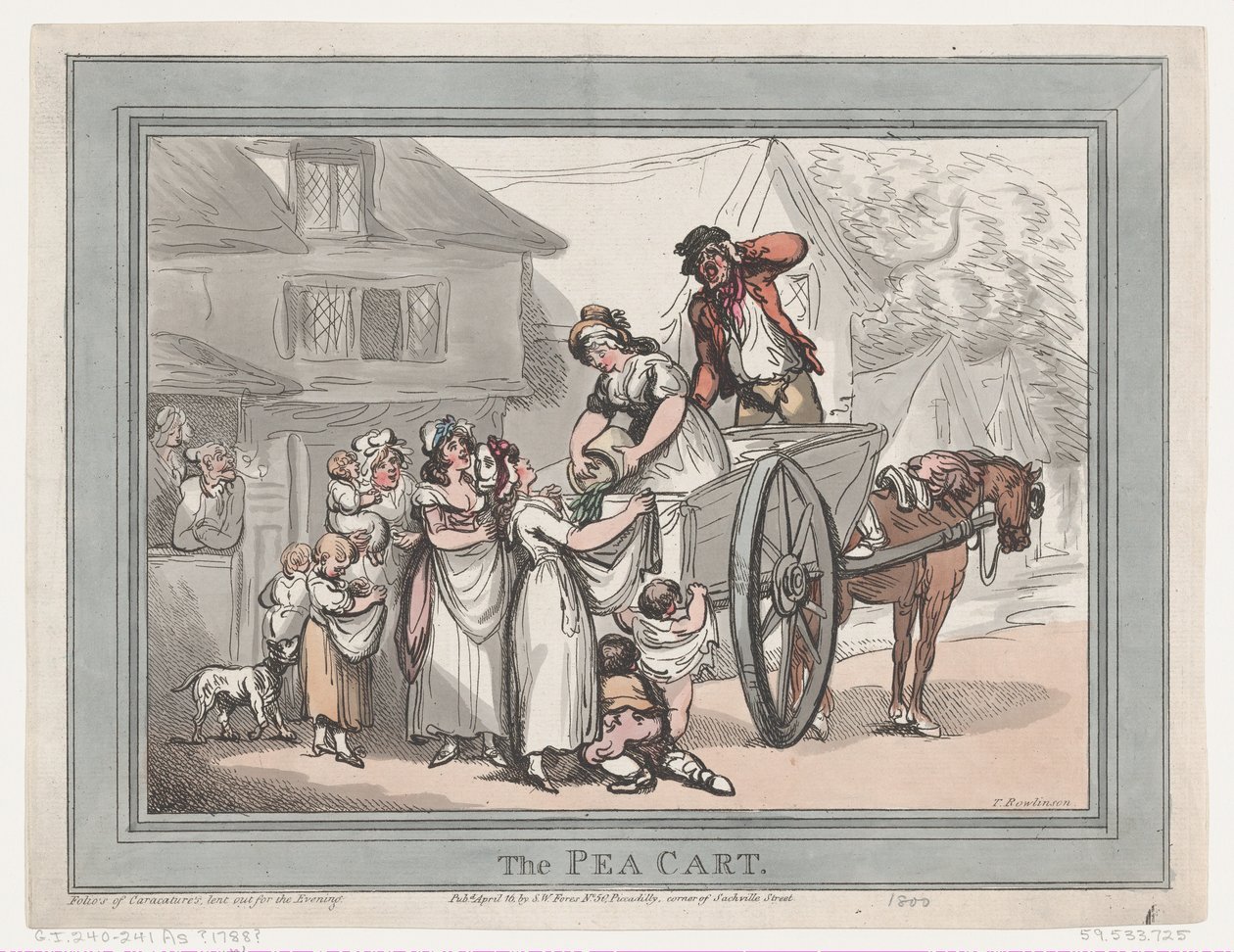 Hernekärry, 16. huhtikuuta 1788, 16. huhtikuuta 1788. tekijältä Thomas Rowlandson