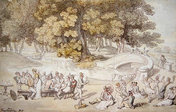 Piknik tekijältä Thomas Rowlandson