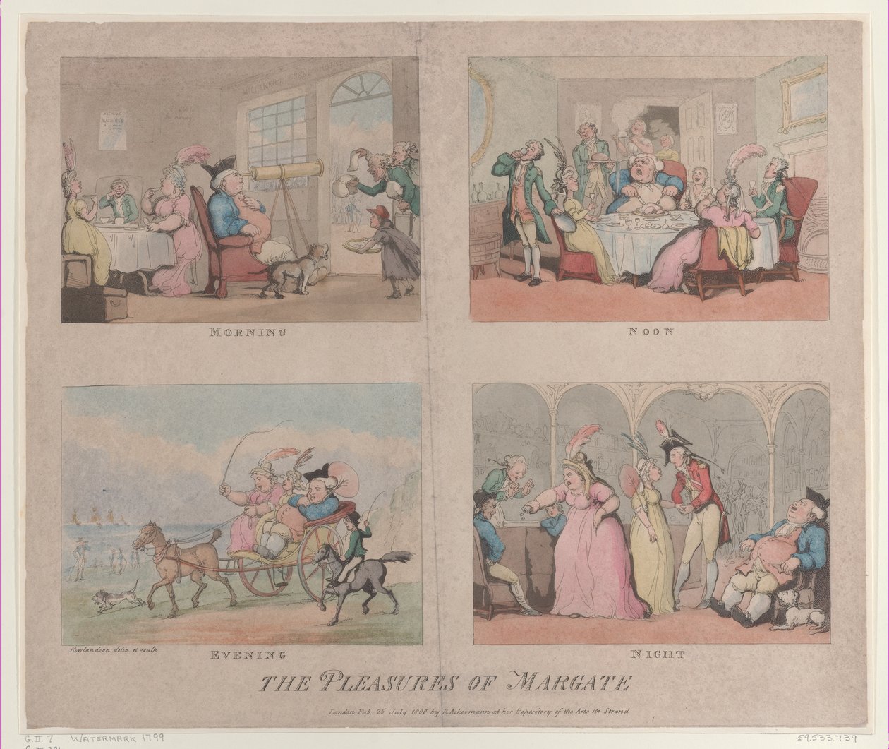 The Pleasures of Margate, 25. heinäkuuta 1800, 25. heinäkuuta 1800. tekijältä Thomas Rowlandson