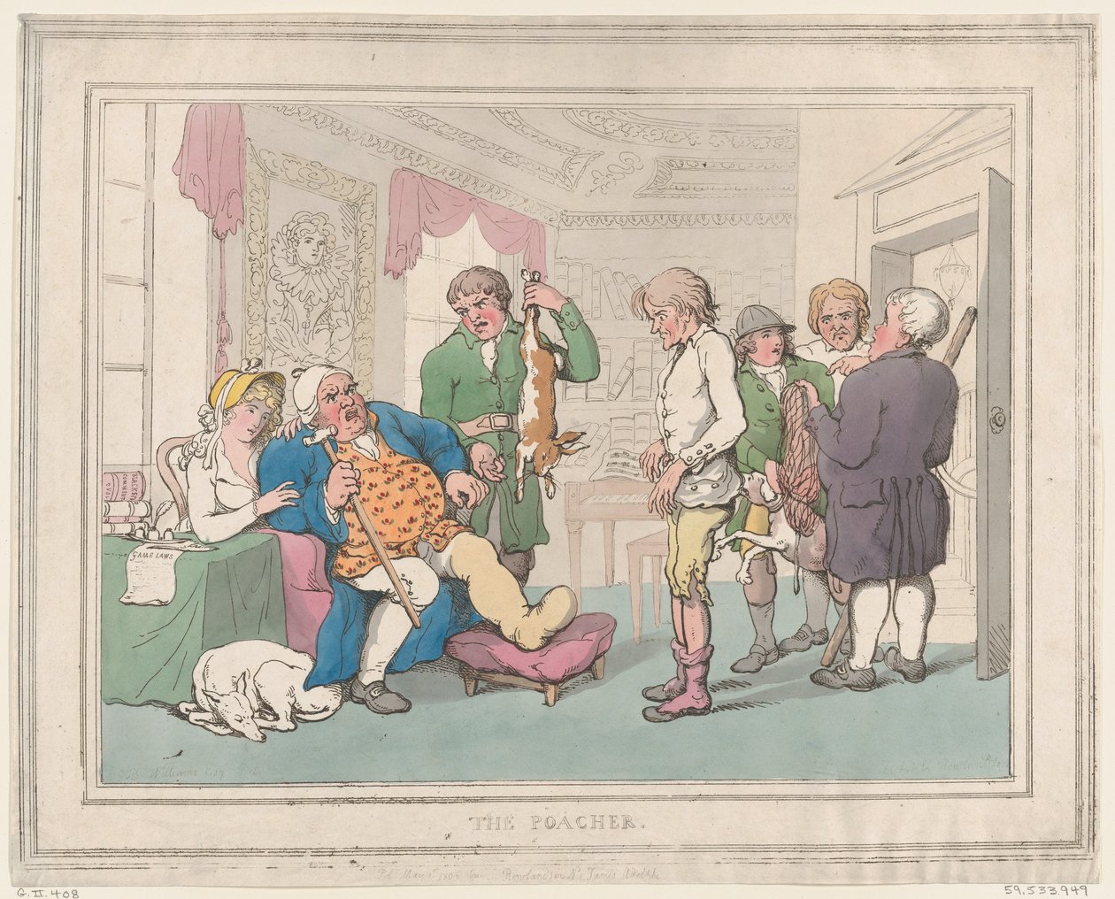 Salametsästäjä, 1. toukokuuta 1806, 1. toukokuuta 1806. tekijältä Thomas Rowlandson
