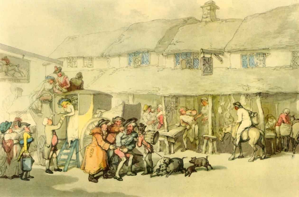 "Postitalo", 1800, 1942. tekijältä Thomas Rowlandson
