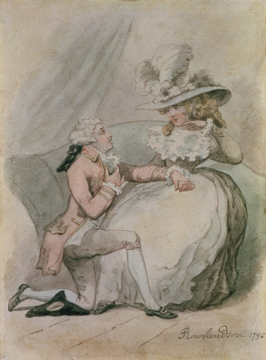 Ehdotus, 1796 (muste ja wc paperilla) tekijältä Thomas Rowlandson