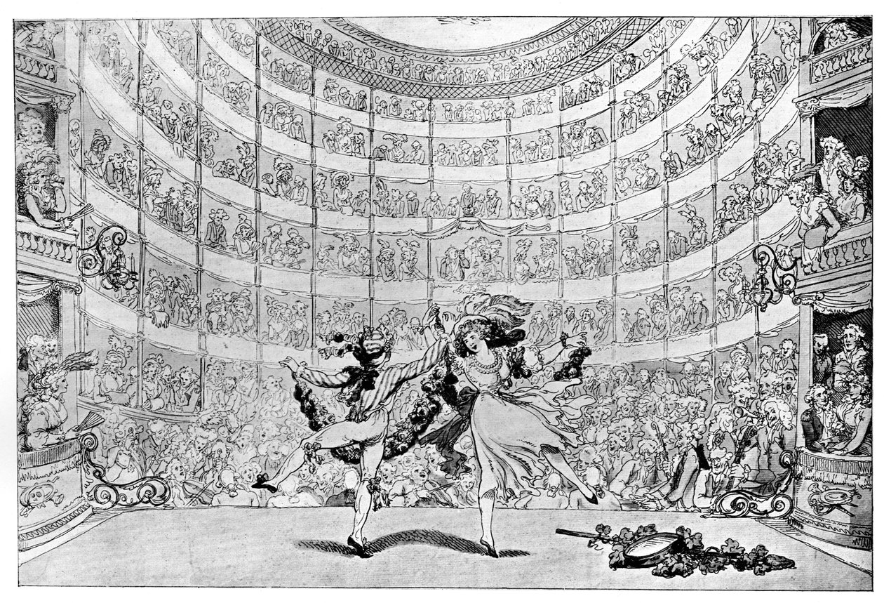 Näkymä edessämme, 1791. tekijältä Thomas Rowlandson
