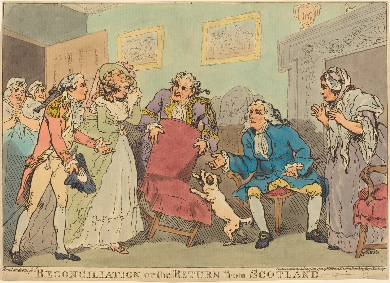 A Reconciliação ou O Retorno da Escócia tekijältä Thomas Rowlandson
