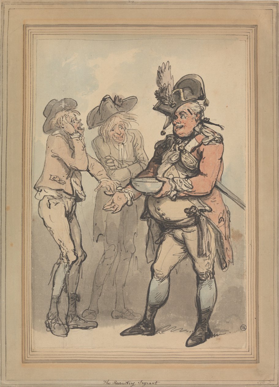 Värväyskersantti tekijältä Thomas Rowlandson