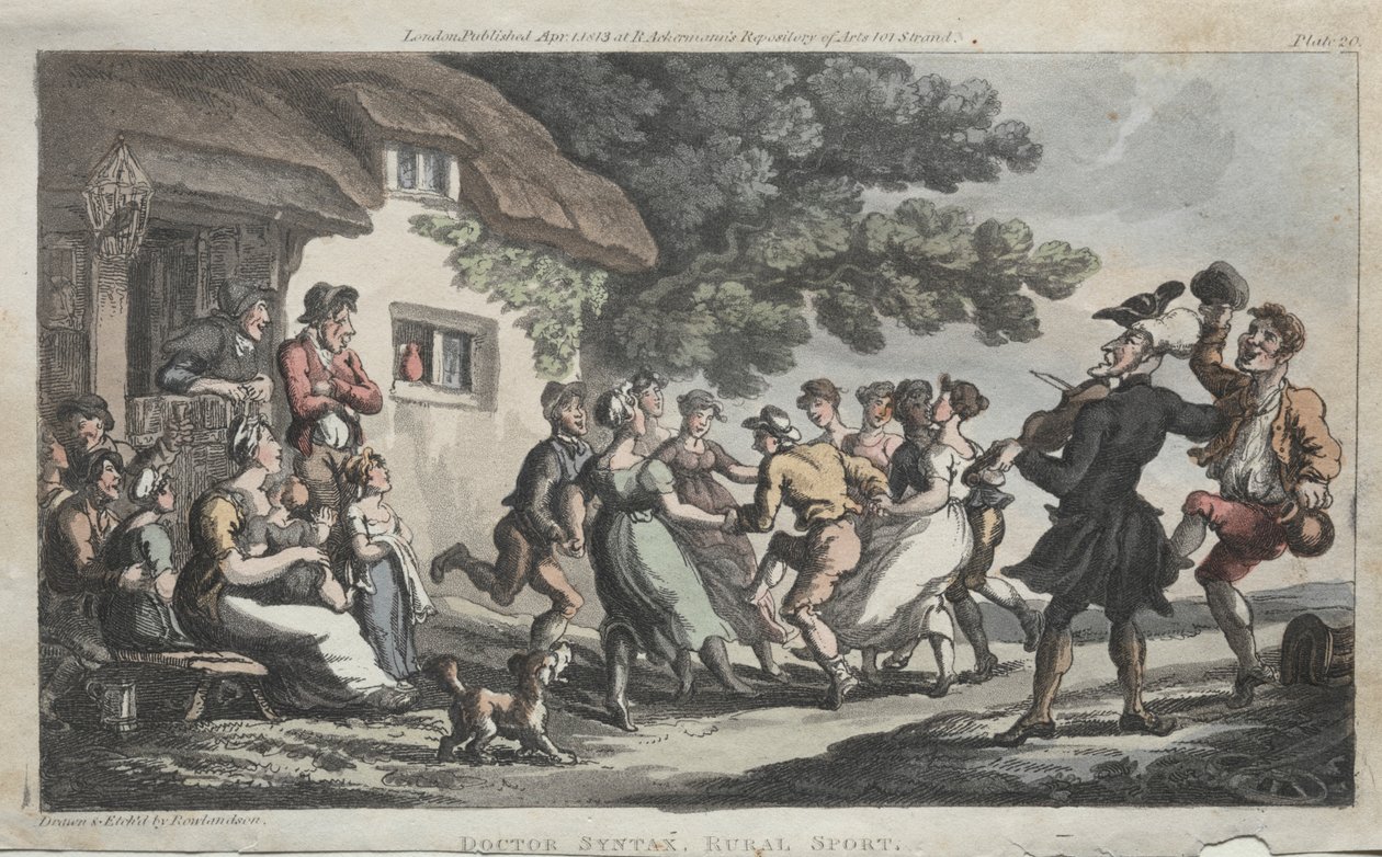 Rev. Dr. Syntax Rural Sport, 1813. tekijältä Thomas Rowlandson