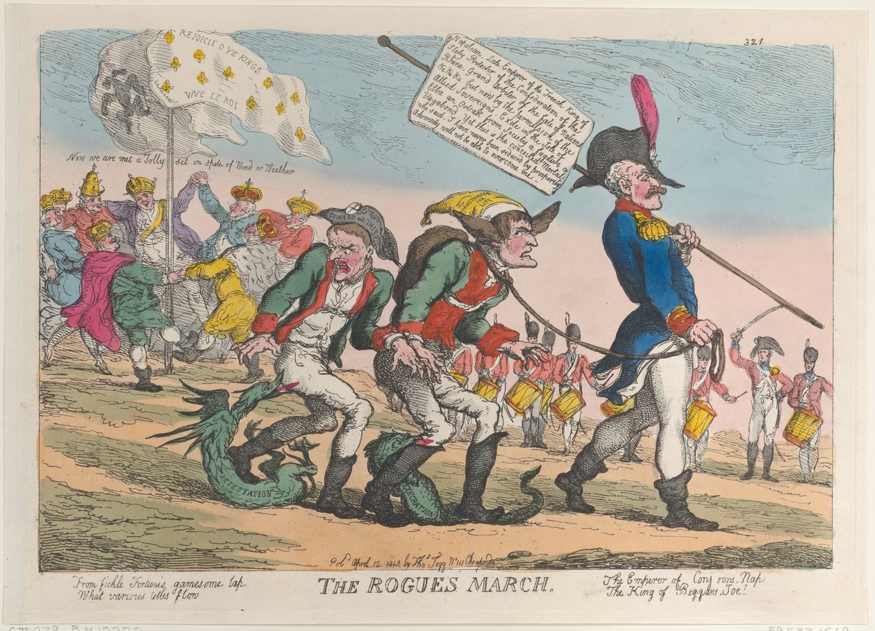 Konnat maaliskuuta 12. huhtikuuta 1814, 12. huhtikuuta 1814. tekijältä Thomas Rowlandson