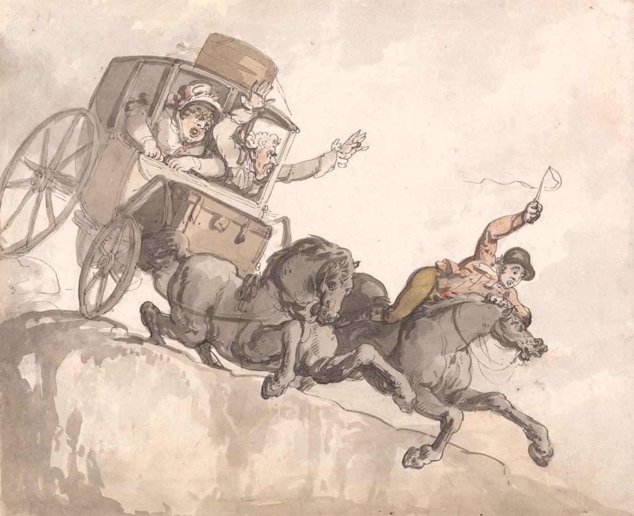 Karkuun lähtenyt valmentaja tekijältä Thomas Rowlandson