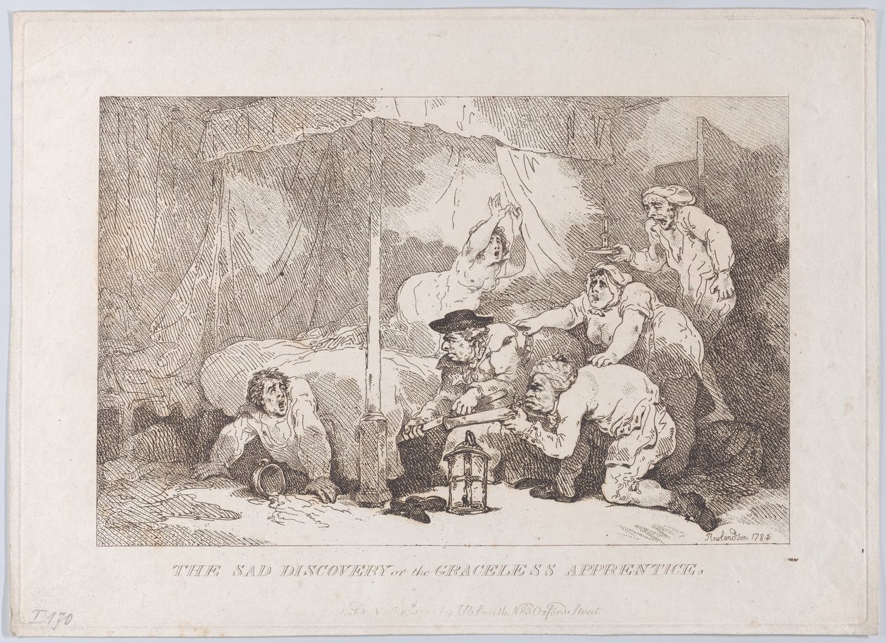 Armoton oppipoika ja hänen surullinen löytönsä tekijältä Thomas Rowlandson