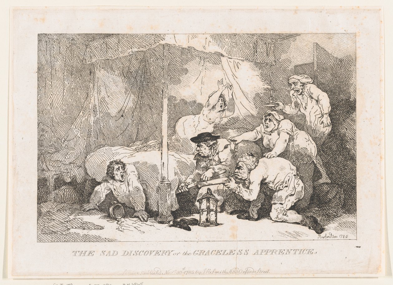 Surullinen löytö; eli armoton oppipoika tekijältä Thomas Rowlandson