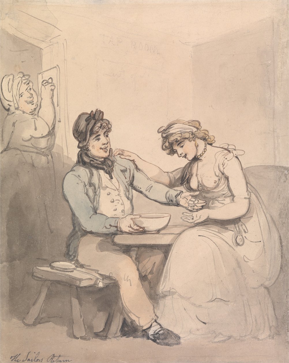 Merimiehen paluu tekijältä Thomas Rowlandson