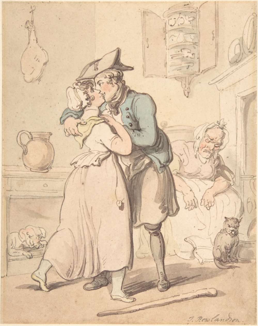 Merimiehen paluu aktiivipalveluksesta tekijältä Thomas Rowlandson