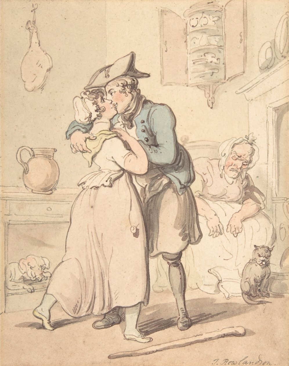 Merimiehen paluu aktiivisesta palveluksesta, 1780-1827. tekijältä Thomas Rowlandson