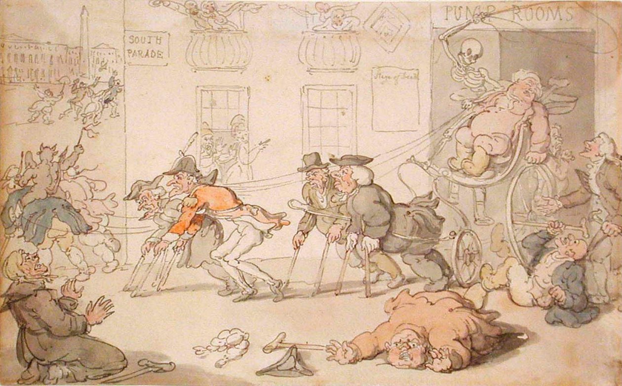 Kuoleman näyttämö tekijältä Thomas Rowlandson