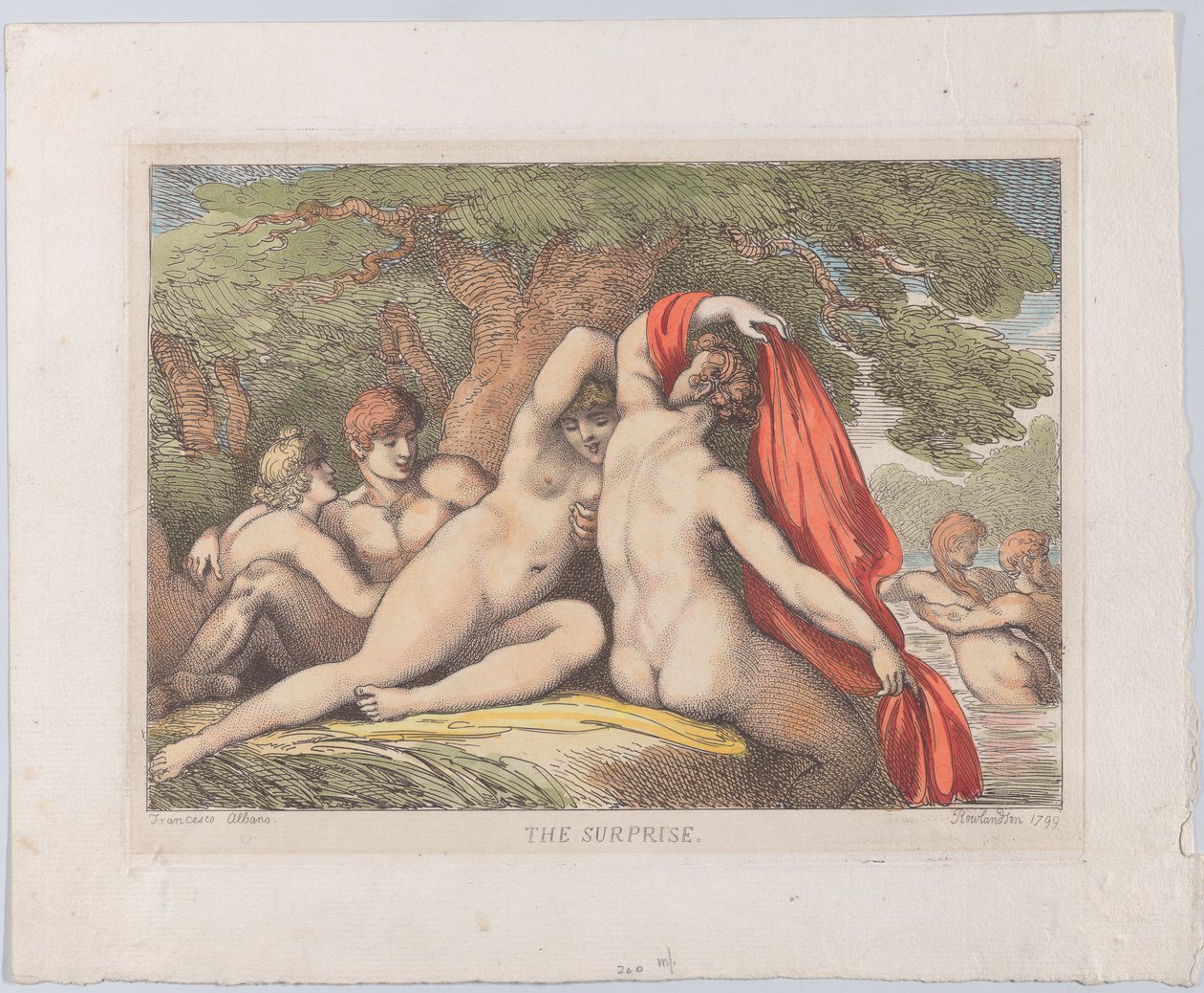 Yllätys, 1799, 1799. tekijältä Thomas Rowlandson