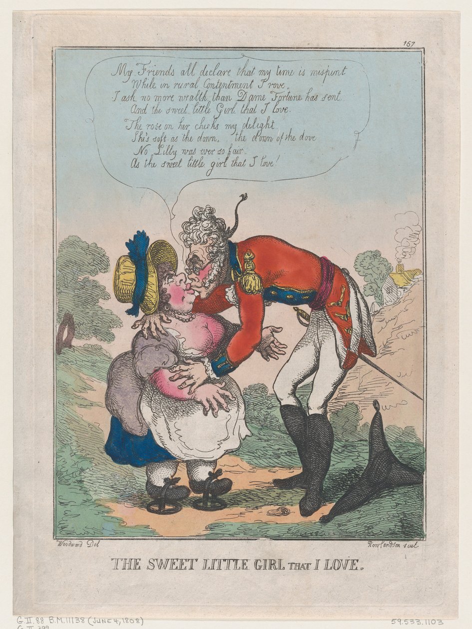 Sweet Little Girl, jota rakastan, 4.6.1808., 4.6.1808. tekijältä Thomas Rowlandson