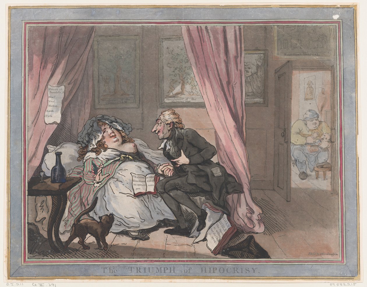 Ulkokultaisuuden voitto, 11. tammikuuta 1787, 11. tammikuuta 1787. tekijältä Thomas Rowlandson