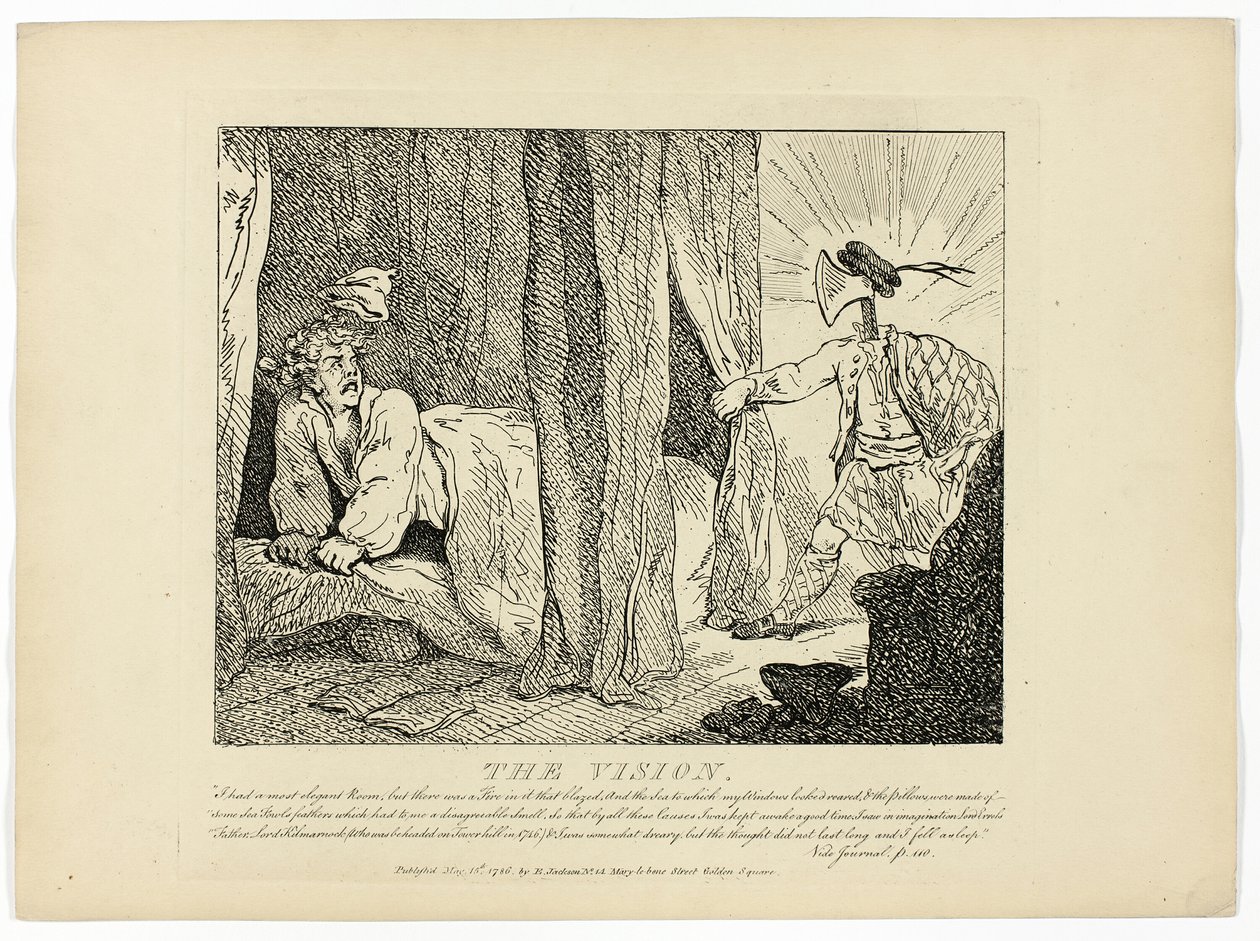 Näky, Boswellin Hebridien kiertomatkasta. tekijältä Thomas Rowlandson