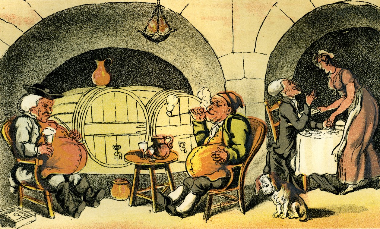 "kellarikvartetto" tekijältä Thomas Rowlandson