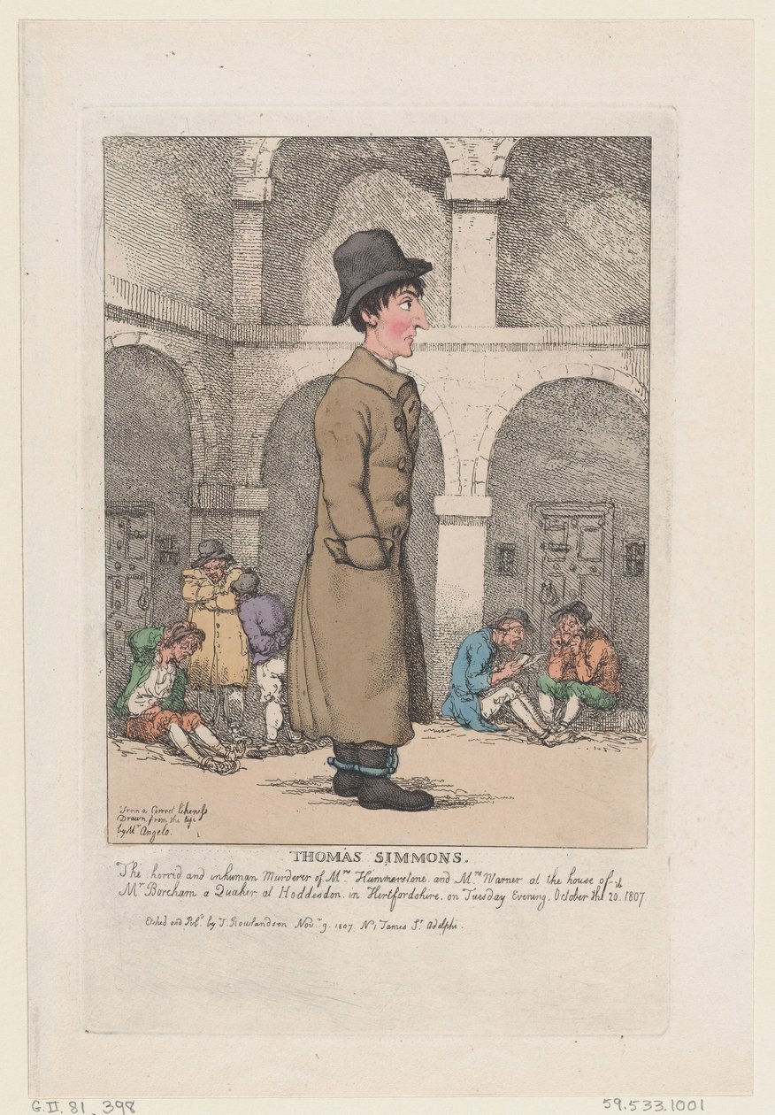 Thomas Simmons, 9. marraskuuta 1807, 9. marraskuuta 1807. tekijältä Thomas Rowlandson