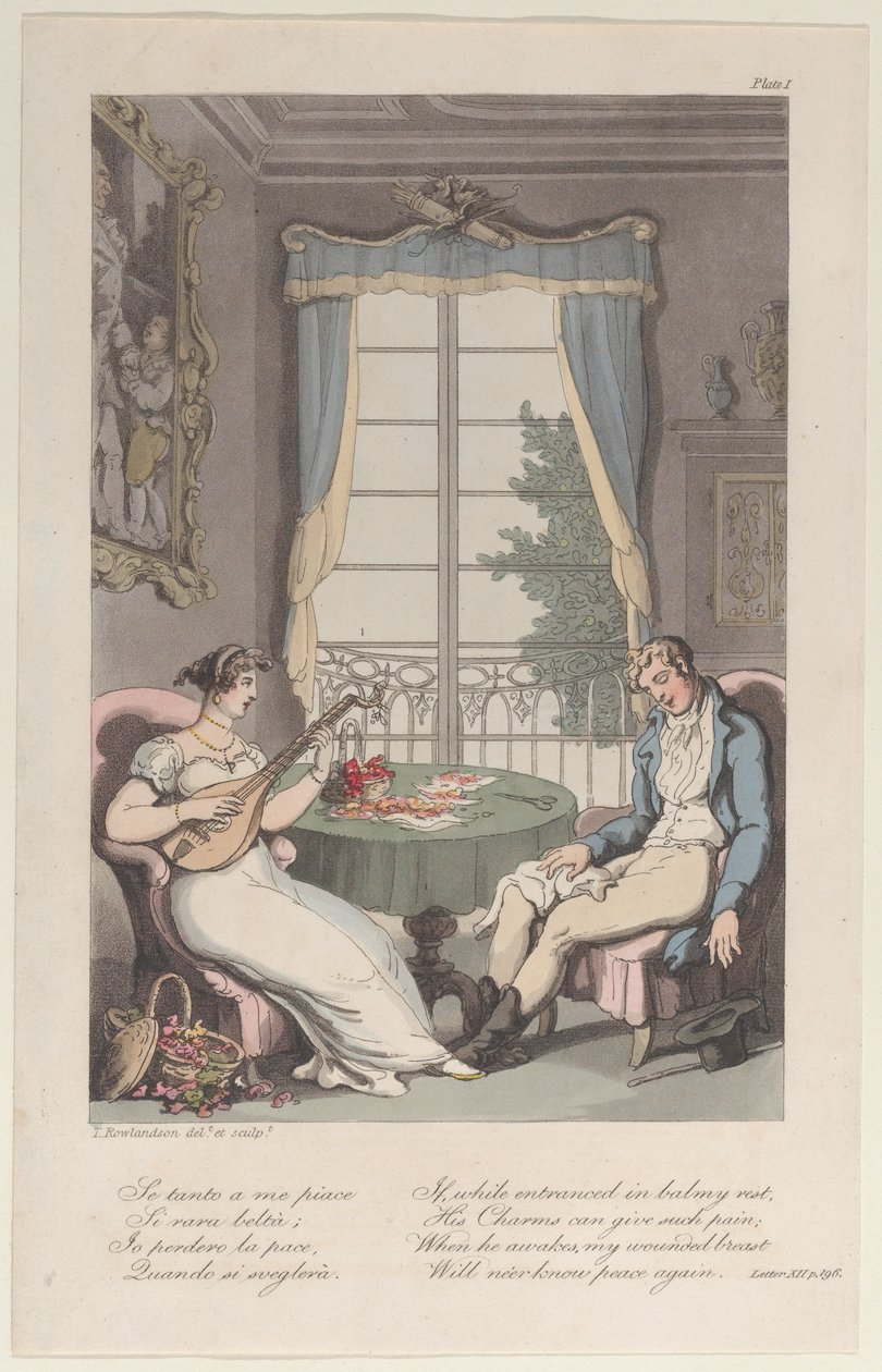 Nimilehti, Napolista ja Campagna Felicesta: kirjesarjassa, joka on osoitettu..., 1. kesäkuuta 1815. tekijältä Thomas Rowlandson