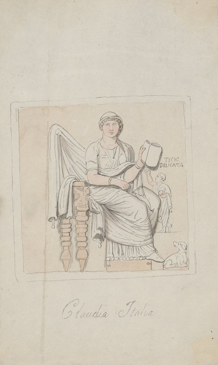 Tombstone, Claudia Italia musiikin allegoriana tekijältä Thomas Rowlandson