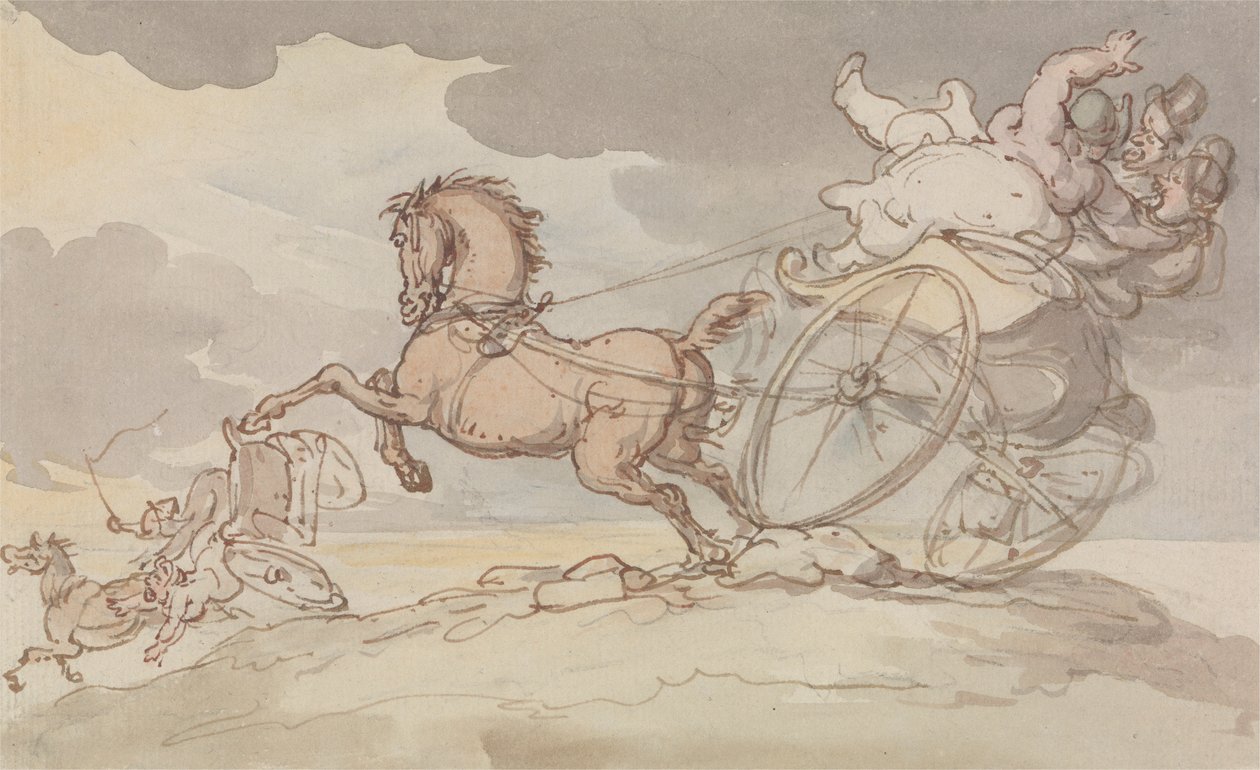Kaksi keikkaa pulassa tekijältä Thomas Rowlandson