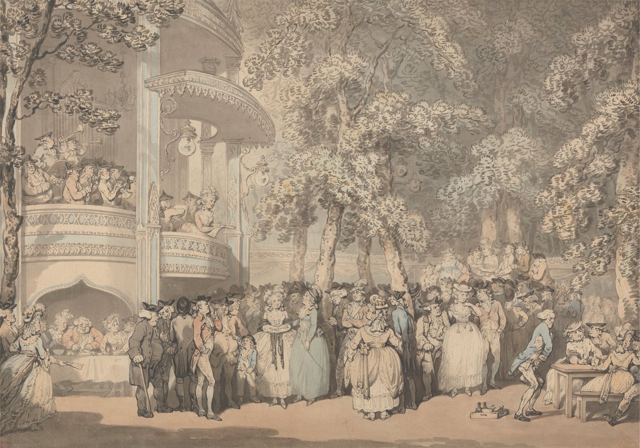 Vauxhall Gardens tekijältä Thomas Rowlandson
