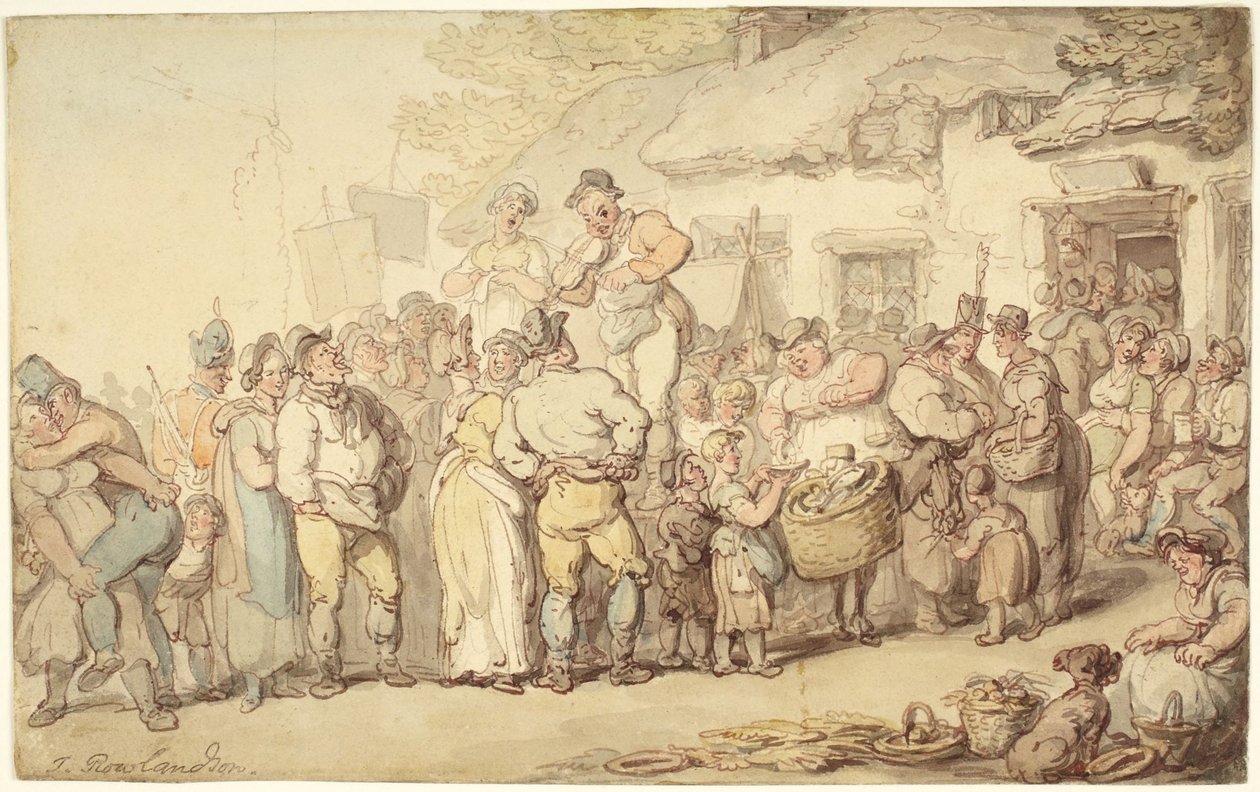 Kyläjuhla tekijältä Thomas Rowlandson