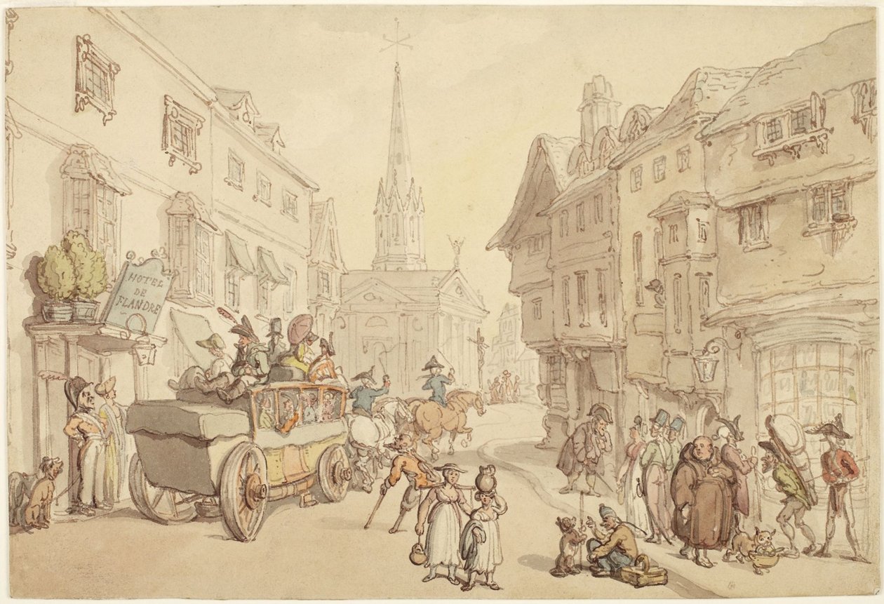 Matka Ranskaan: Hôtel de Flandre tekijältä Thomas Rowlandson