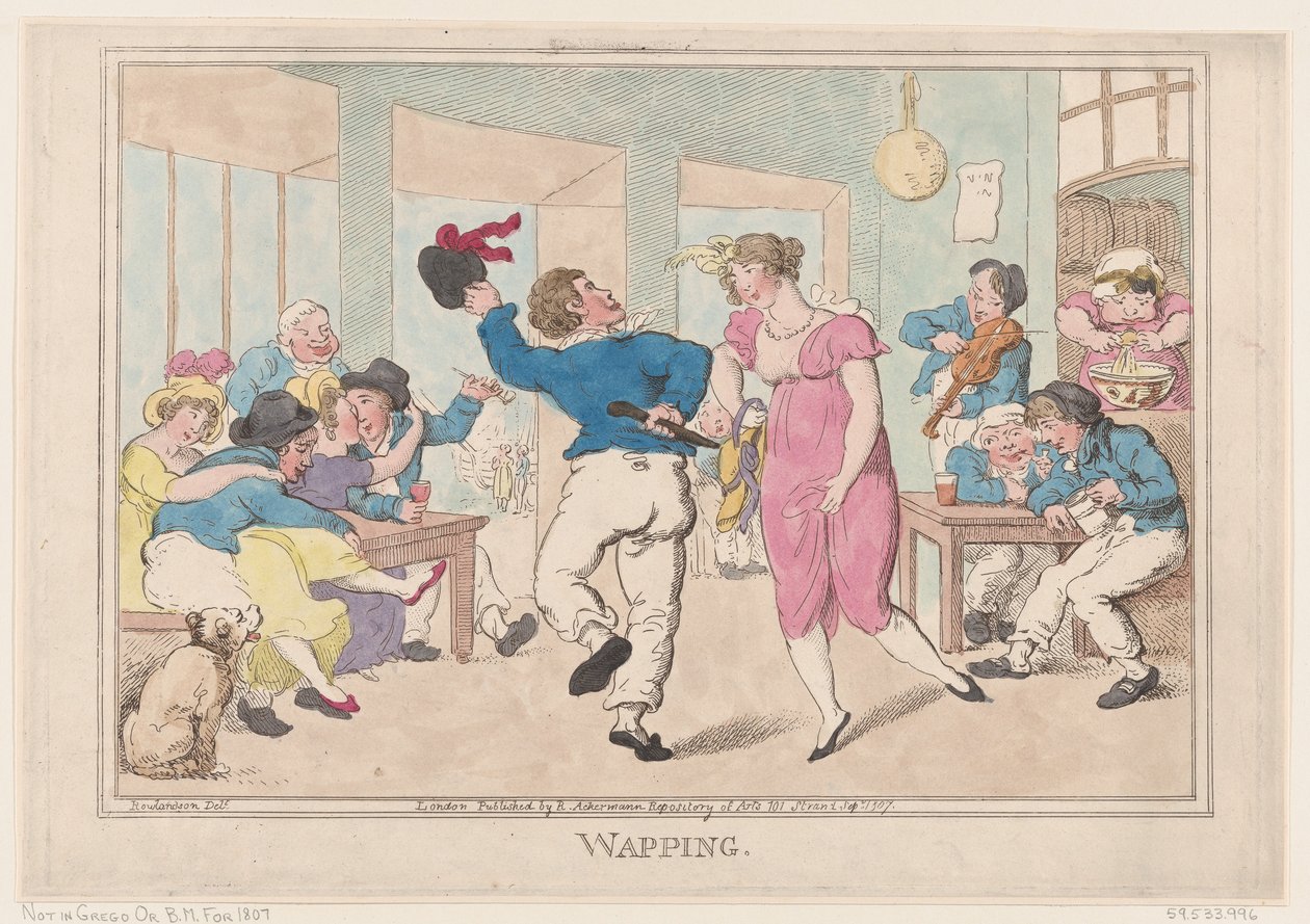 Wapping, syyskuu, 1807, syyskuu, 1807. tekijältä Thomas Rowlandson