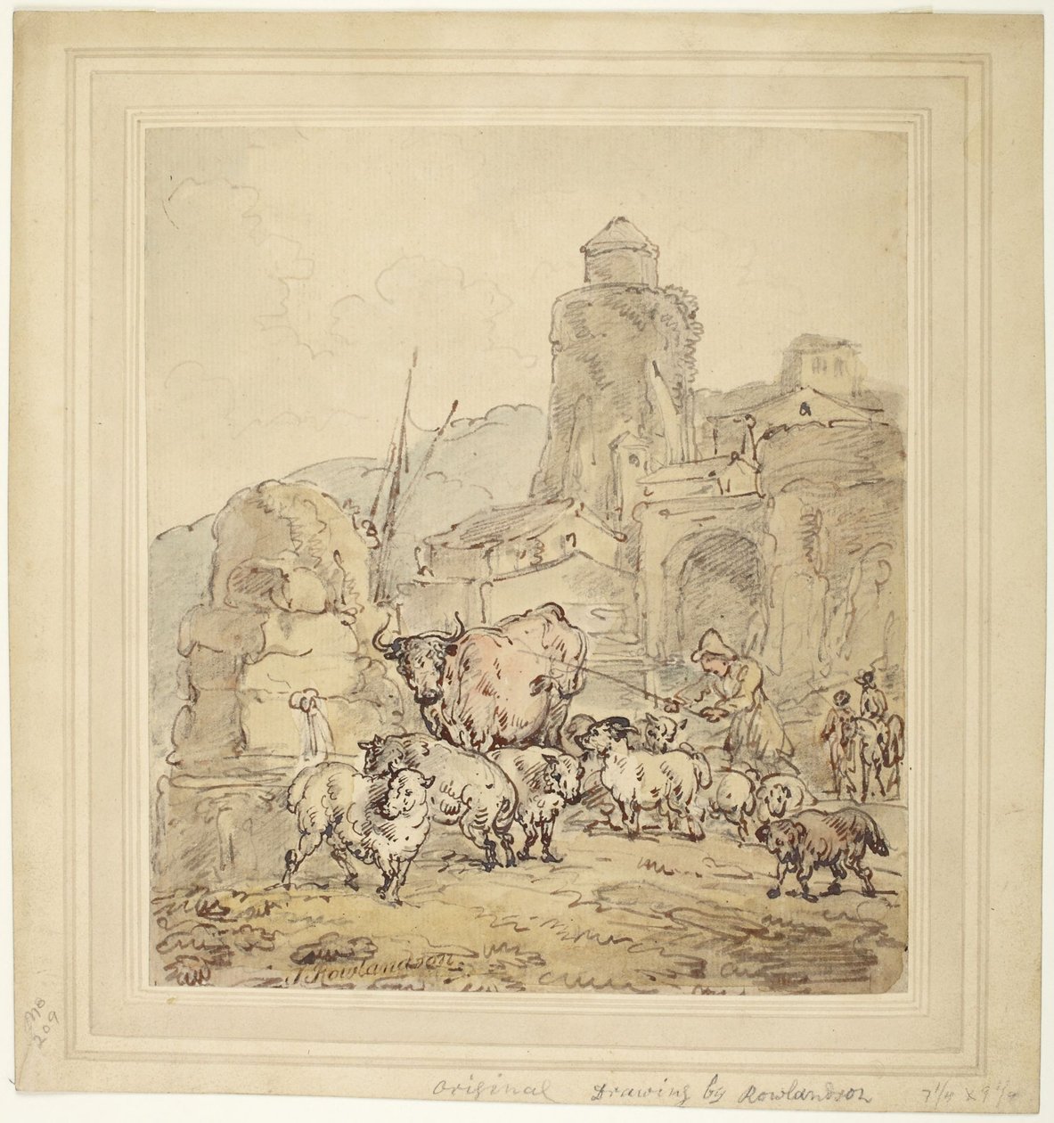 Karjan juottaminen tekijältä Thomas Rowlandson