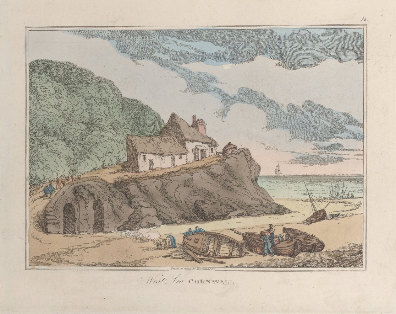 West Loo, Cornwall tekijältä Thomas Rowlandson