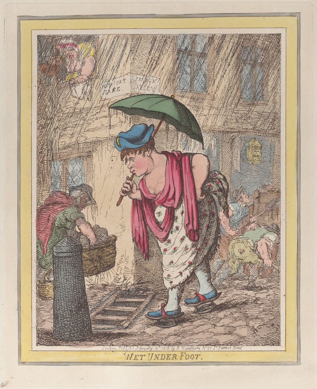 Märkä jalkojen alla, 10. helmikuuta 1812, 10. helmikuuta 1812. tekijältä Thomas Rowlandson