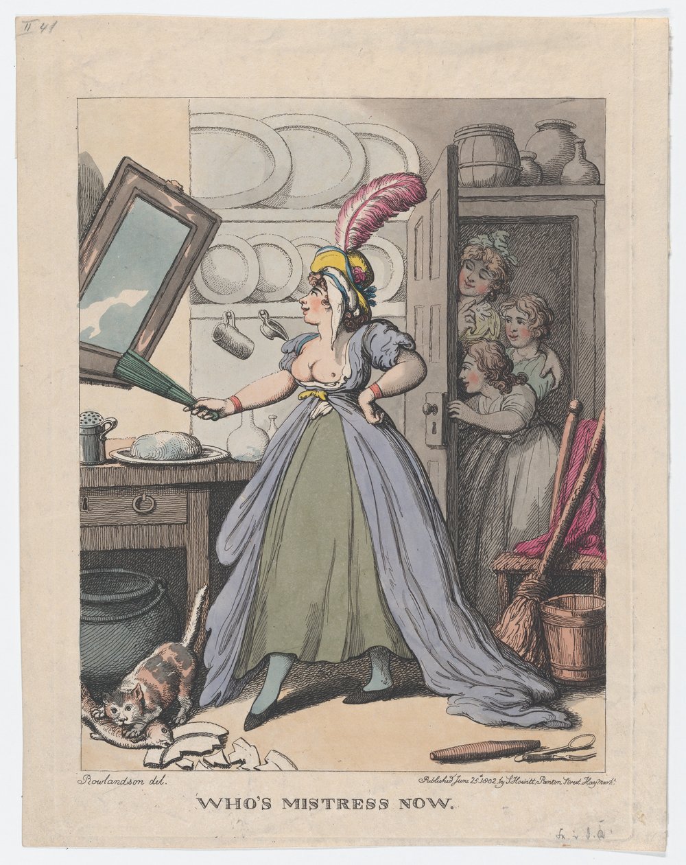 Kuka on rakastajatar nyt, 25. kesäkuuta 1802, 25. kesäkuuta 1802. tekijältä Thomas Rowlandson