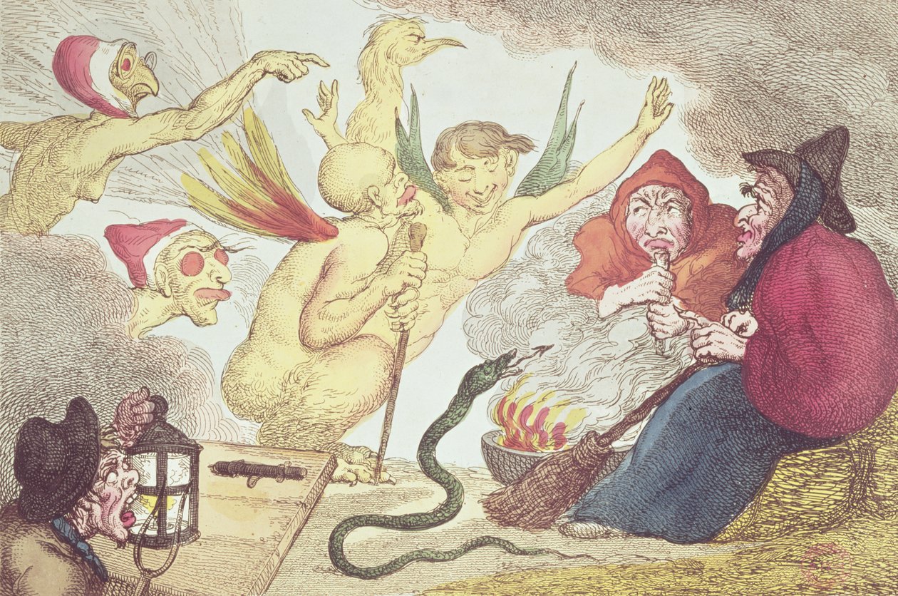 Noitia heinäladossa tekijältä Thomas Rowlandson