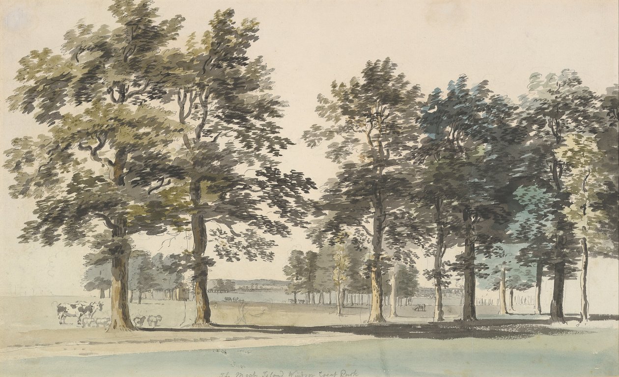 Moat Island, Windsor Great Park, 1754-55. tekijältä Thomas Sandby