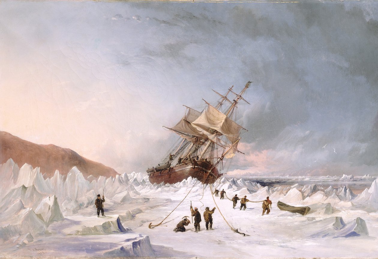 HMS "Assistance" jäällä tekijältä Thomas Sewell Robins