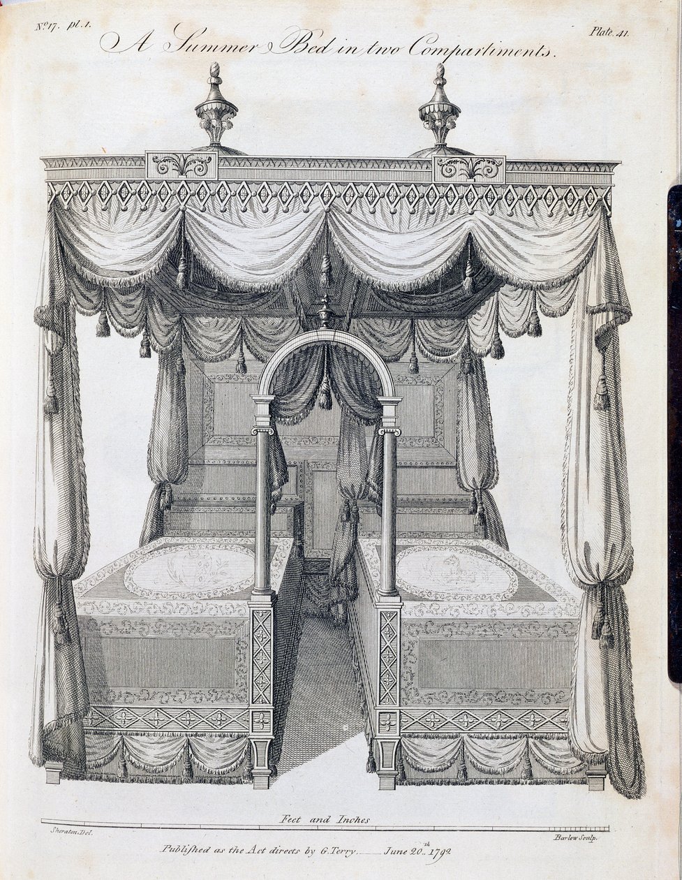 Kesäsänky kahdessa lokerossa: levy 41, Thomas Sheratonin "The Cabinet Maker and Upholsterer