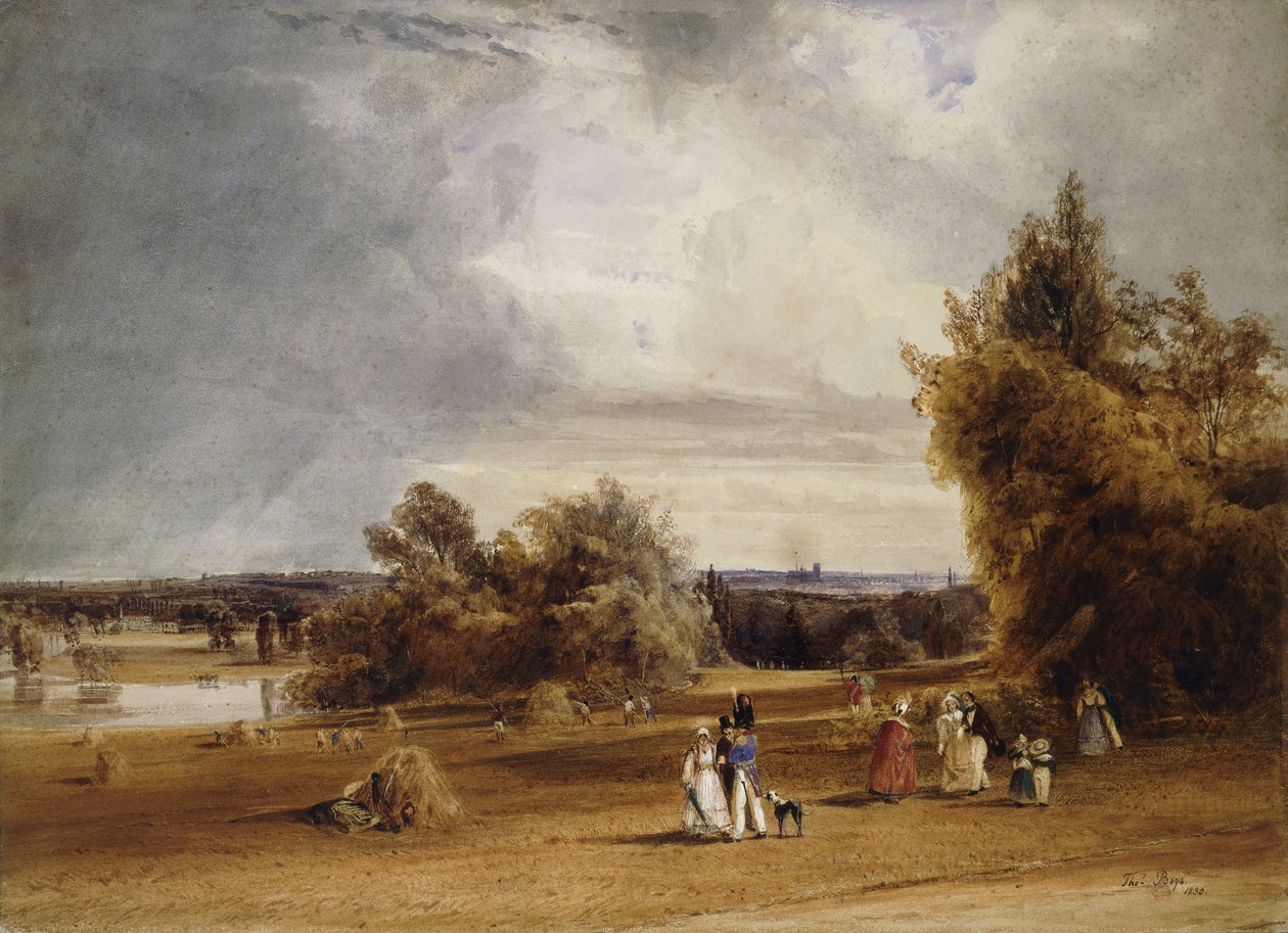 Näkymä Pariisiin St. Cloudista, 1830 tekijältä Thomas Shotter Boys