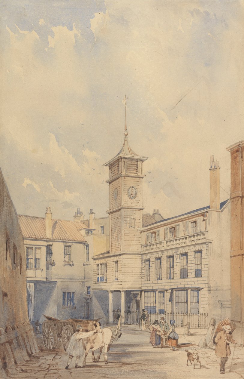 Inn-hotellin sisäpiha Thamesissa tekijältä Thomas Shotter Boys
