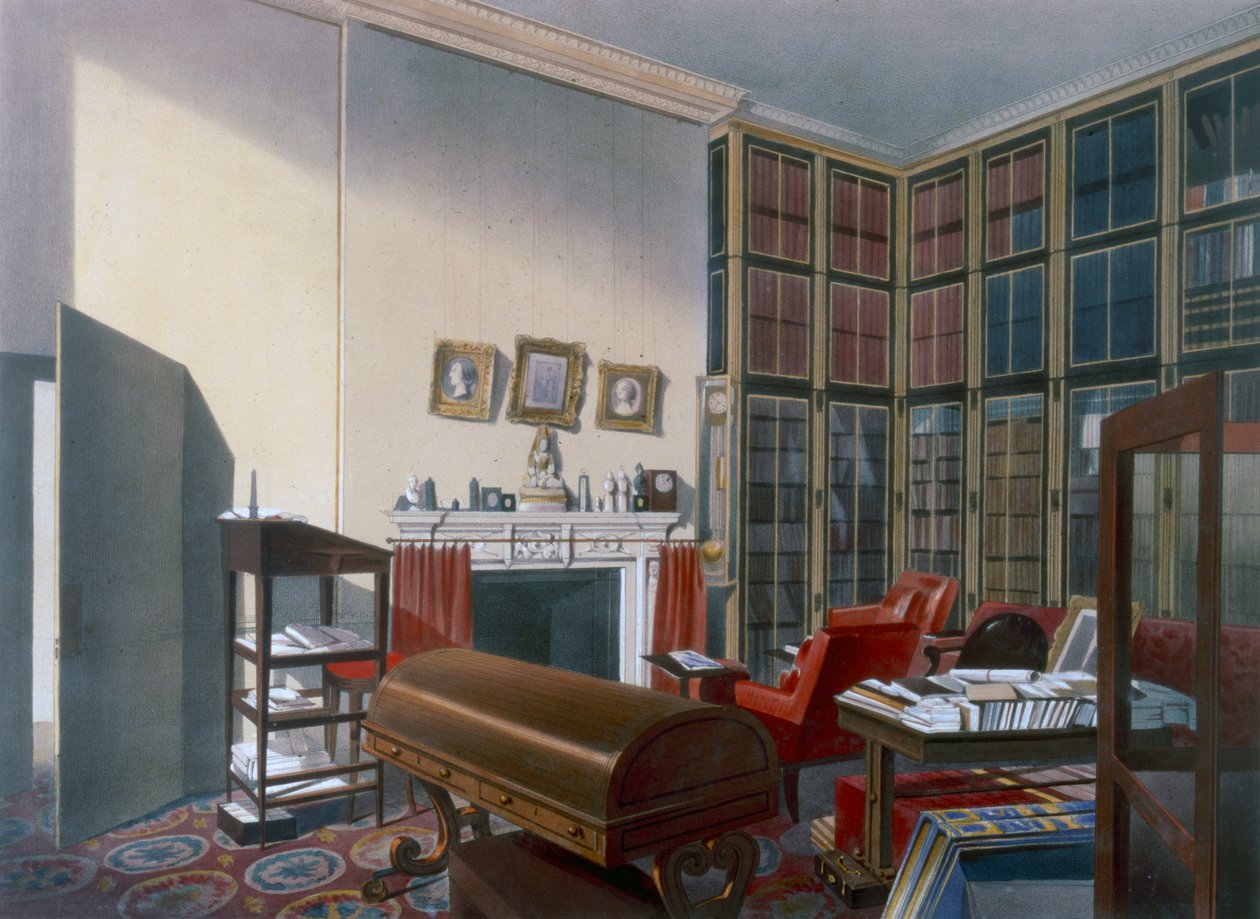 Duken oma huone, Apsley House, Westminster, Lontoo, 1800-luku tekijältä Thomas Shotter Boys