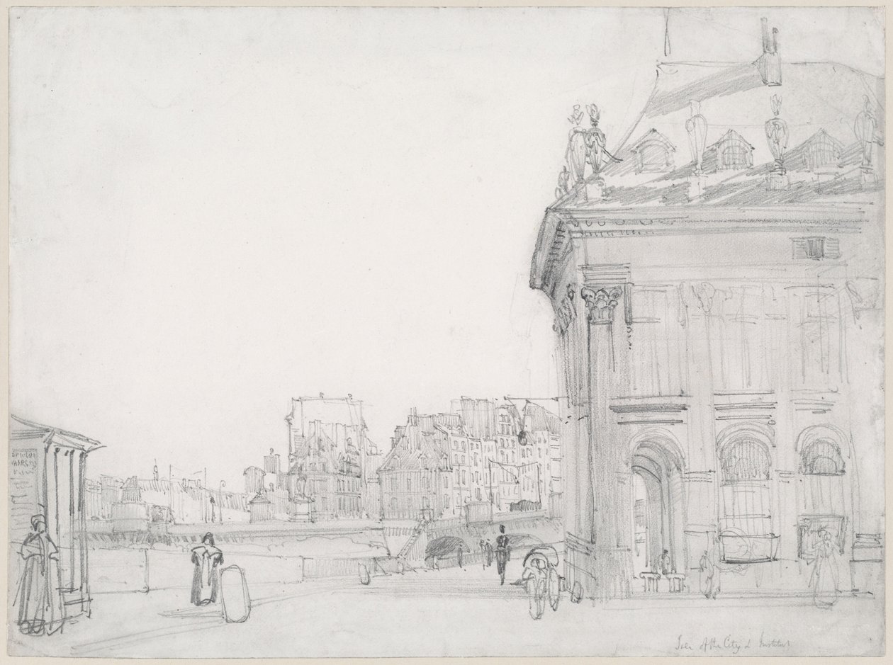 Île de la Cité Institutista nähtynä, Pariisi tekijältä Thomas Shotter Boys