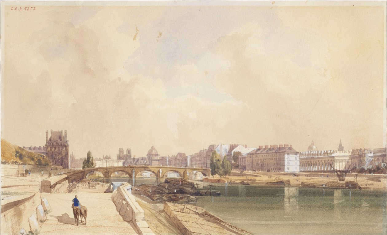 Pont Royal vuonna 1833 tekijältä Thomas Shotter Boys