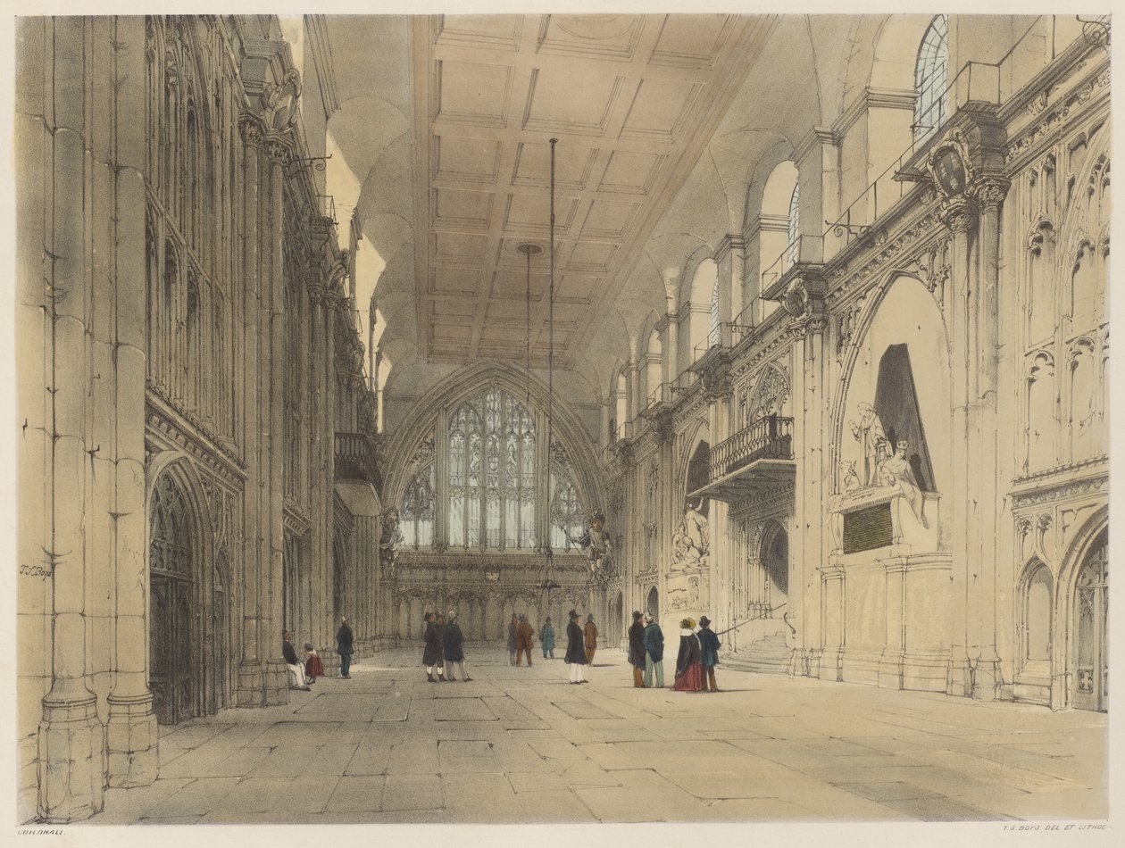 Lontoo sellaisena kuin se on: Guildhall tekijältä Thomas Shotter Boys